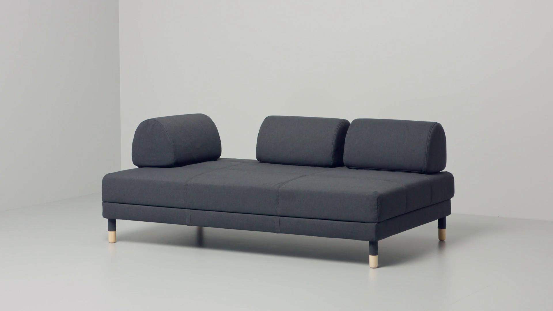 FLOTTEBO sofa-bed Vissle dark grey - IKEA