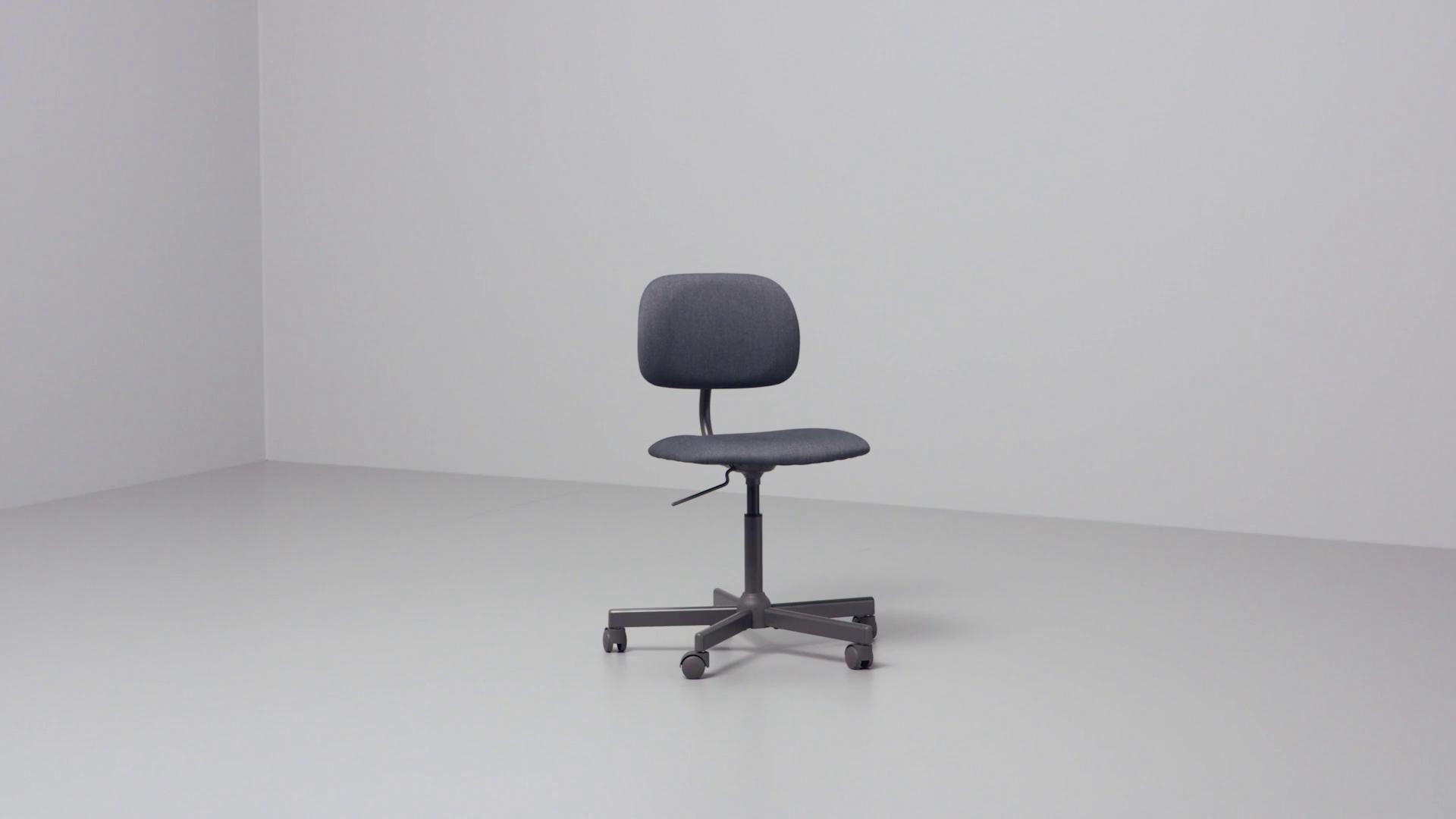 BLECKBERGET swivel chair Idekulla dark grey - IKEA