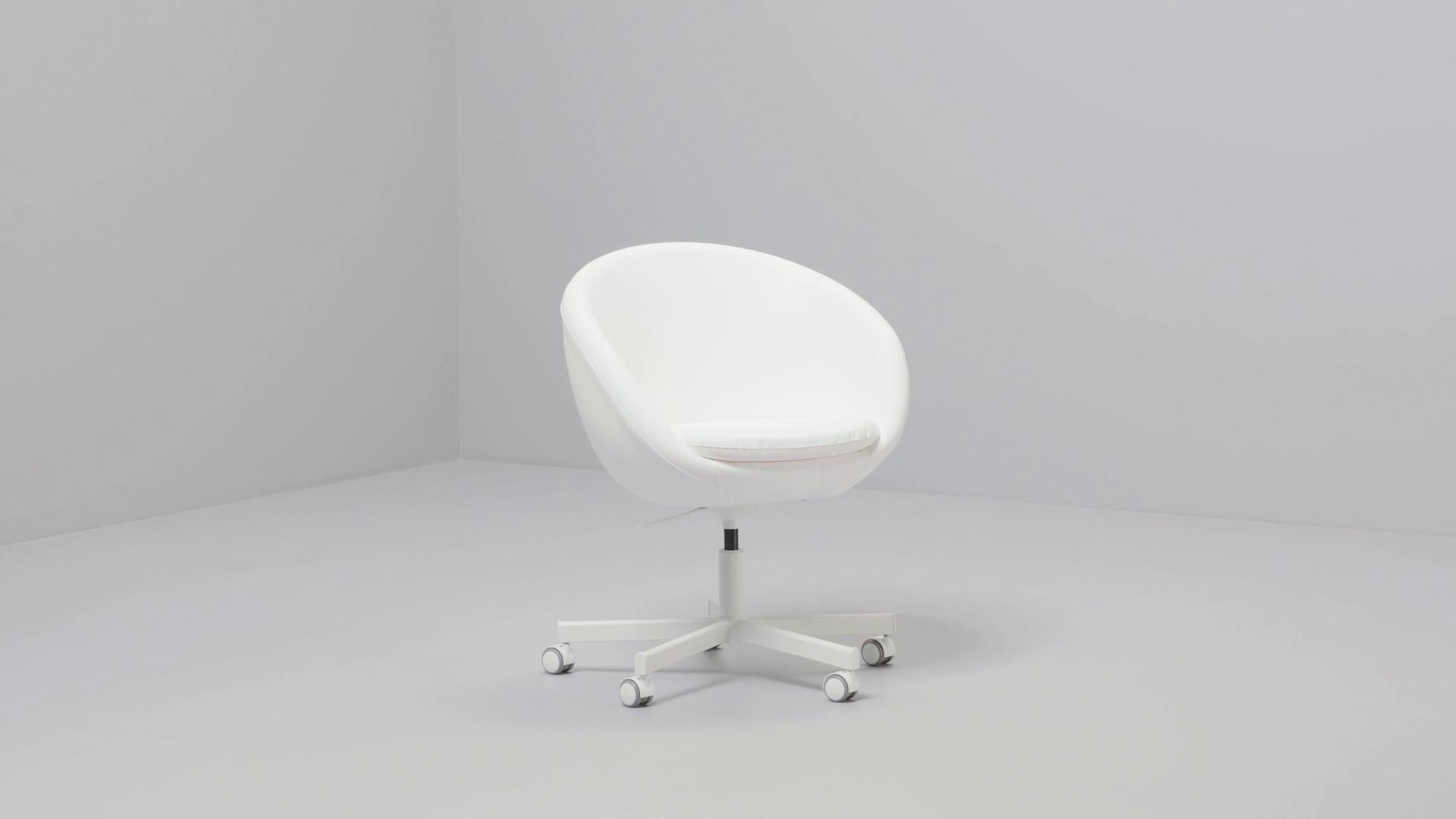 SKRUVSTA swivel chair Vissle grey - IKEA