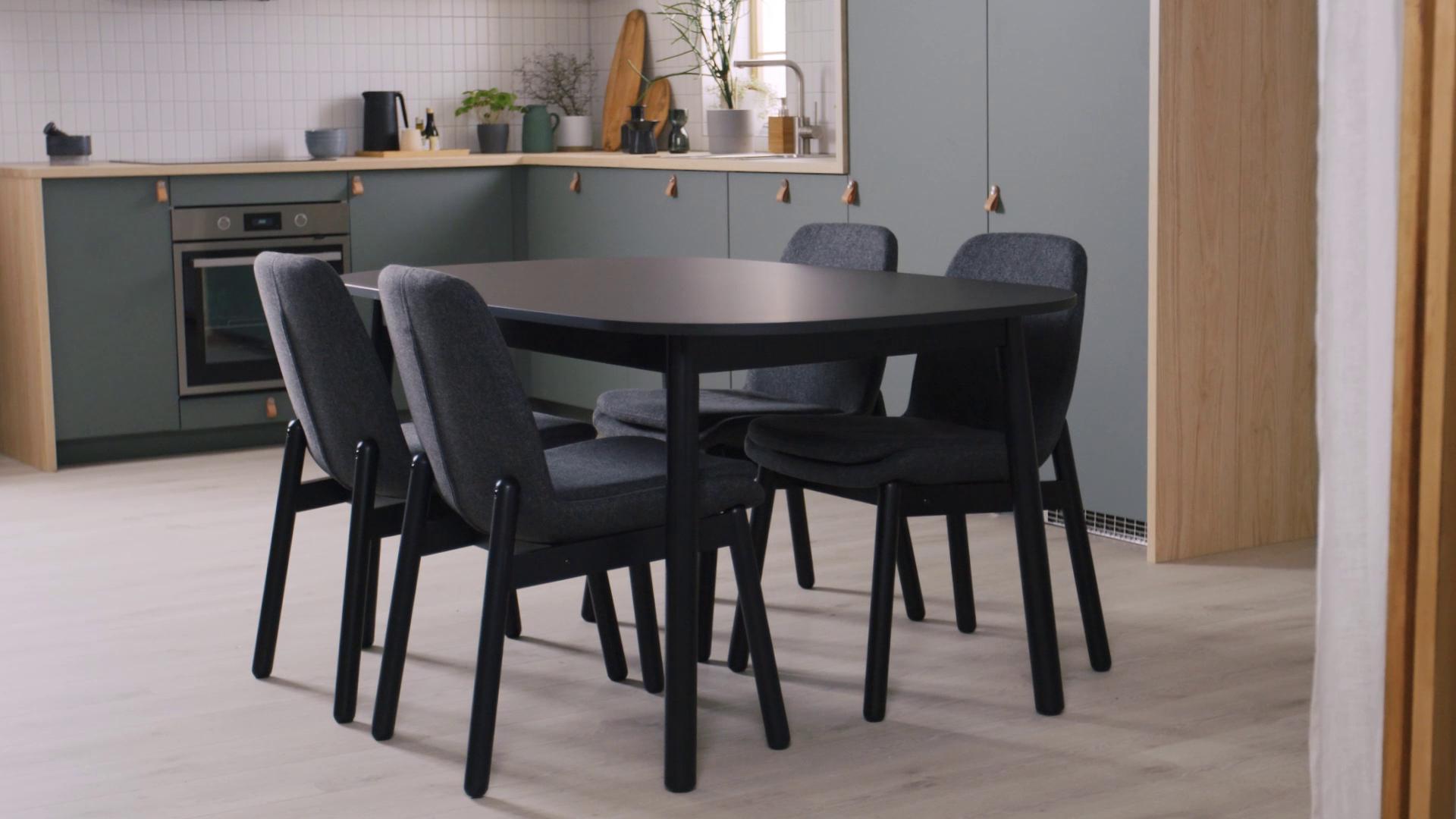 VEDBO dining table black - IKEA