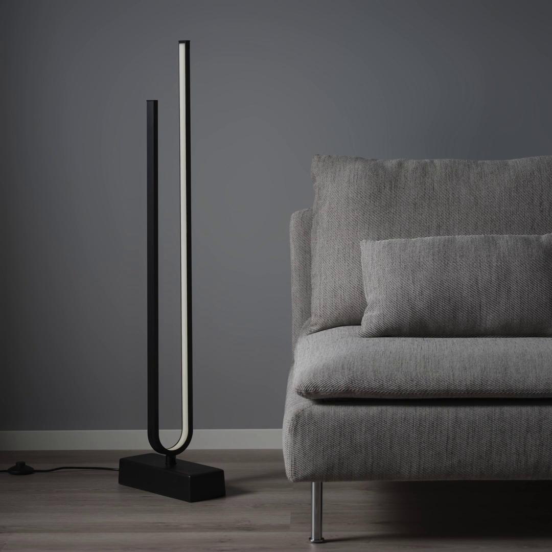 PILSKOTT LED floor lamp smart black - IKEA